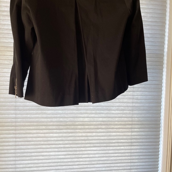 Neiman Marcus Cropped Jacket Moto Style Zip - Picture 5 of 11